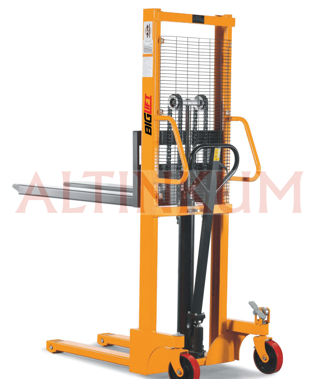 Biglift Manuel İstif Makinası 1500 Kg Çatal Yüksekliği 160cm RM-SFH15